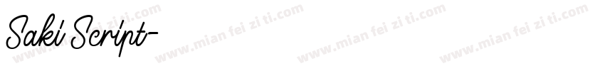 Saki Script字体转换